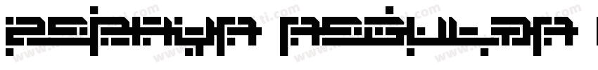 Zephyr Regular otf字体转换